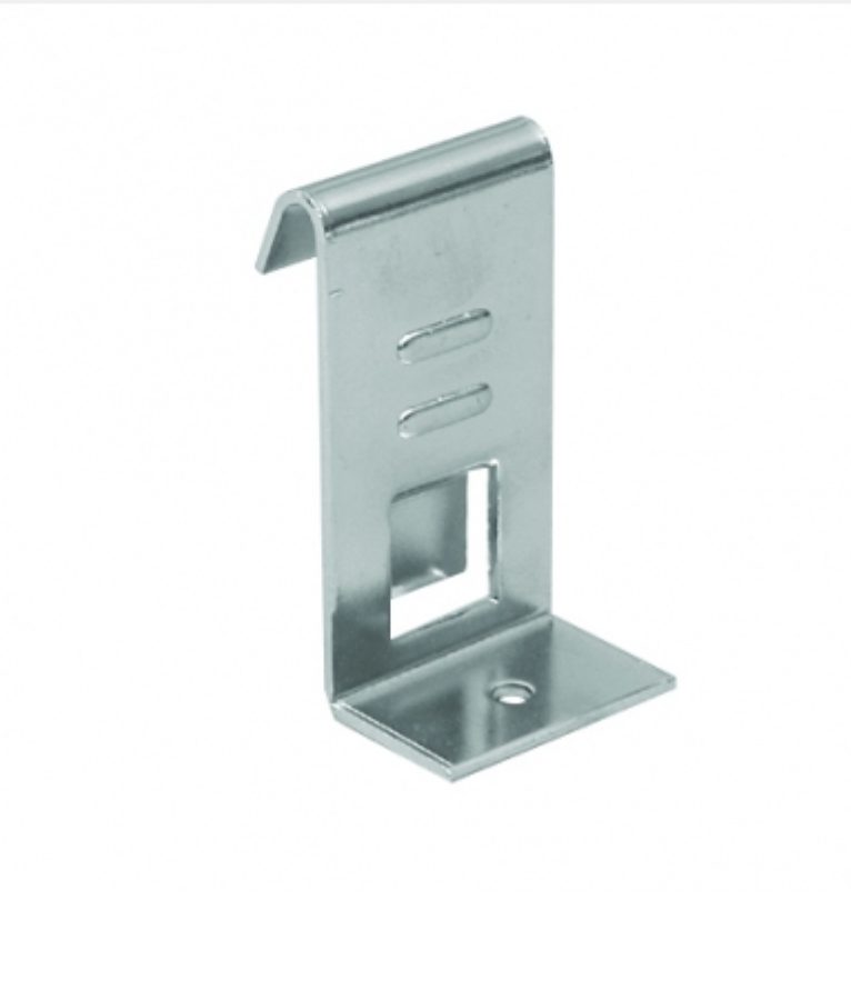 Supporto per ripiano in legno o cristallo.