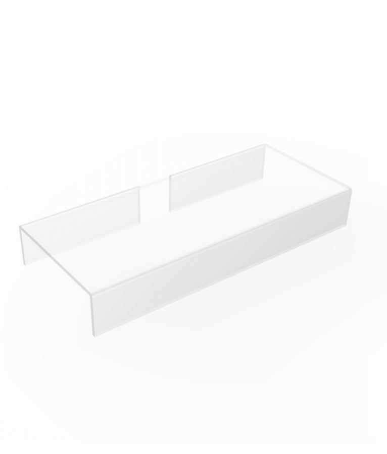 Piano in plexiglass per portascarpe in filo