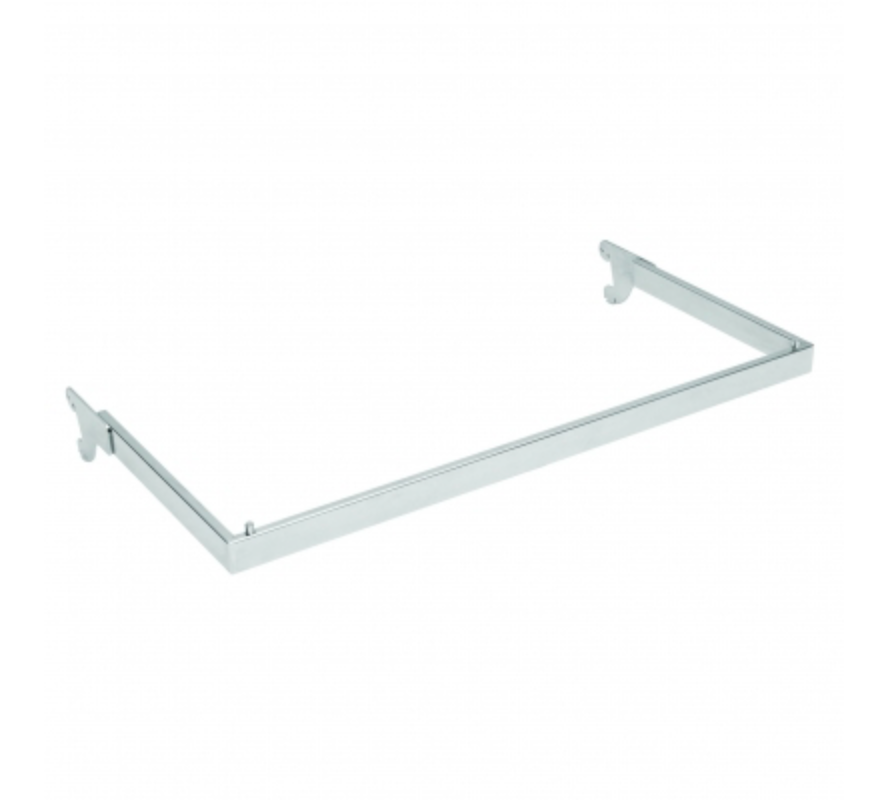 Barra appenderia in tubo rettangolare - L 1000 mm