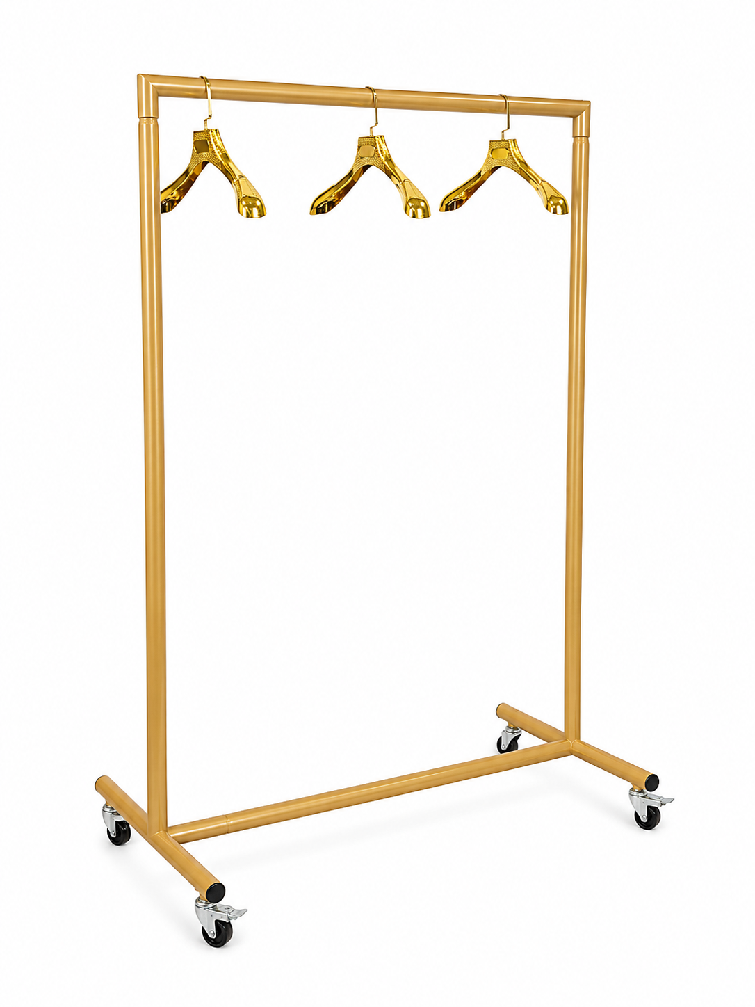 Stender in ferro D.35 oro con ruote misura 100x150